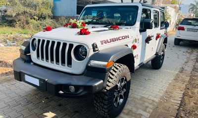 Jeep Wrangler Rubicon Wedding Car